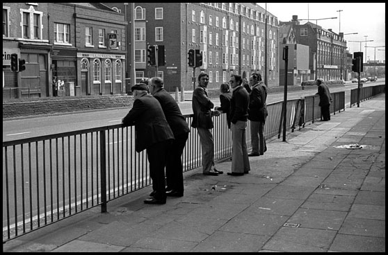group of men on Scotland Road